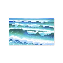 Ocean Sea Waves Beach Sticker Rectangular (10 pack)