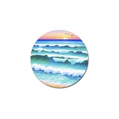 Ocean Sea Waves Beach Golf Ball Marker (4 pack)