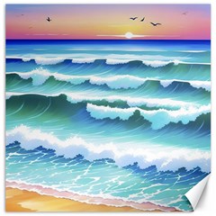 Ocean Sea Waves Beach Canvas 16  x 16 