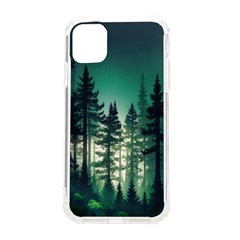 Magic Pine Forest Night Landscape Iphone 11 Tpu Uv Print Case by Simbadda