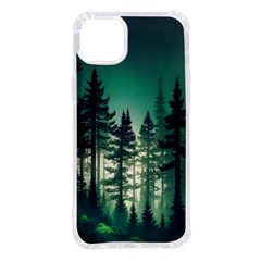 Magic Pine Forest Night Landscape Iphone 14 Plus Tpu Uv Print Case by Simbadda