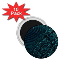 Wave Circle Ring Water 1.75  Magnets (10 pack) 