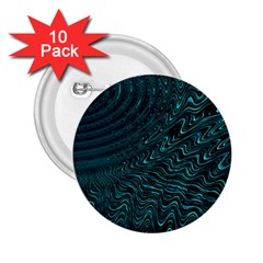 Wave Circle Ring Water 2.25  Buttons (10 pack) 