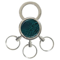 Wave Circle Ring Water 3-Ring Key Chain