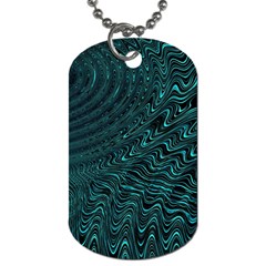 Wave Circle Ring Water Dog Tag (Two Sides)