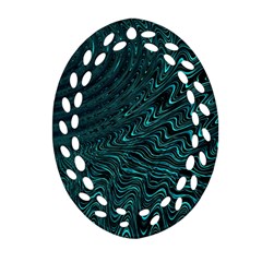 Wave Circle Ring Water Ornament (Oval Filigree)