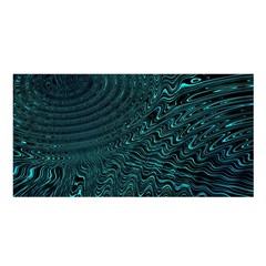 Wave Circle Ring Water Satin Shawl 45  x 80 