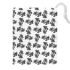 Alien Creatures Dance Pattern Drawstring Pouch (4xl) by dflcprintsclothing