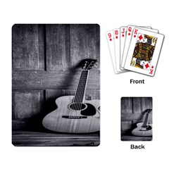 Acoustic Guitar Playing Cards Single Design (rectangle) by artworkshop