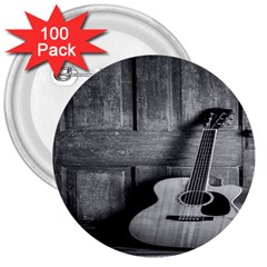 Acoustic Guitar 3  Buttons (100 Pack) 