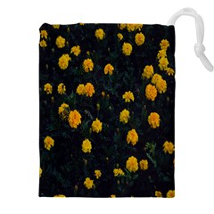 Bloomed Yellow Petaled Flower Plants Drawstring Pouch (4xl) by artworkshop