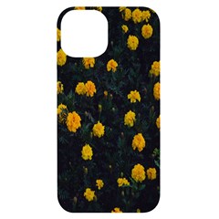 Bloomed Yellow Petaled Flower Plants Iphone 14 Black Uv Print Case by artworkshop