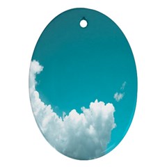 Clouds Hd Wallpaper Oval Ornament (two Sides) by artworkshop