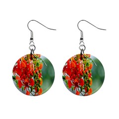 Gathering Sping Flowers Wallpapers Mini Button Earrings by artworkshop