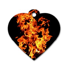 Live Coals Dog Tag Heart (one Side) by artworkshop