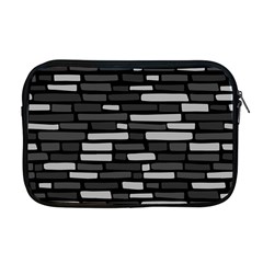 Black And Grey Wall Apple Macbook Pro 17  Zipper Case by ConteMonfrey