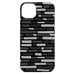 Black And Grey Wall Iphone 14 Plus Black Uv Print Case by ConteMonfrey