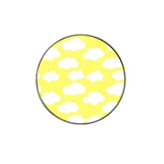 Cute Yellow White Clouds Hat Clip Ball Marker (10 Pack) by ConteMonfrey