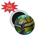 Tree Magical Colorful Abstract Metaphysical 1.75  Magnets (100 pack)  Front