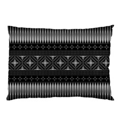 Abstract Art Artistic Backdrop Black Brush Card Pillow Case (two Sides) by Simbadda