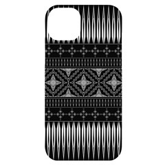 Abstract Art Artistic Backdrop Black Brush Card Iphone 14 Plus Black Uv Print Case by Simbadda