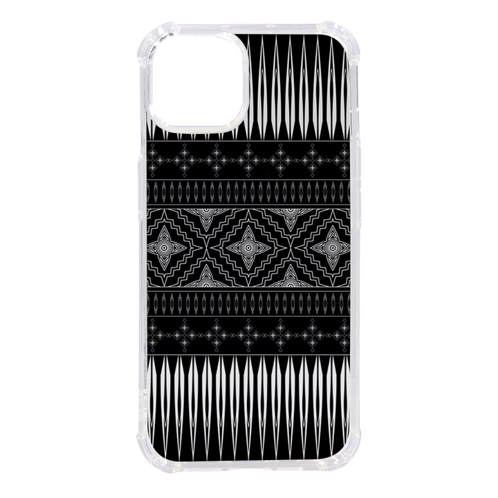 Abstract Art Artistic Backdrop Black Brush Card iPhone 14 TPU UV Print Case