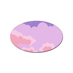 Sky Nature Sunset Clouds Space Fantasy Sunrise Sticker Oval (10 Pack) by Simbadda