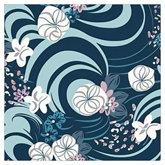 Flowers Pattern Floral Ocean Abstract Digital Art Lightweight Scarf  by Simbadda
