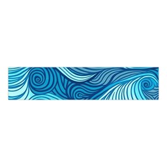 Ocean Waves Sea Abstract Pattern Water Blue Velvet Scrunchie by Simbadda