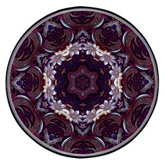 Rosette Kaleidoscope Mosaic Abstract Background Wireless Fast Charger(black) by Simbadda