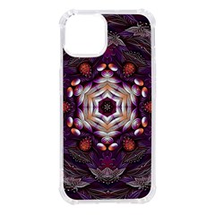 Rosette Kaleidoscope Mosaic Abstract Background Art Iphone 14 Tpu Uv Print Case by Simbadda