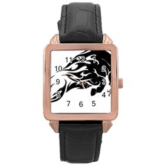 Culture  Rose Gold Leather Watch  by Shimman