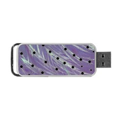 Hand Painted Branches With Collage Wood Bloom In Peace Portable Usb Flash (one Side) by pepitasart