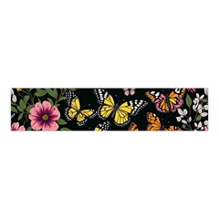 Flowers Butterfly Blooms Flowering Spring Velvet Scrunchie