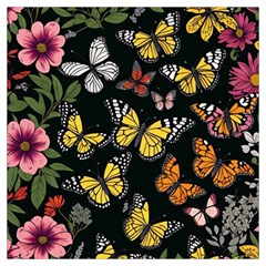 Flowers Butterfly Blooms Flowering Spring Lightweight Scarf  by Simbadda