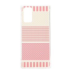 Background Pink Beige Decorative Texture Craft Samsung Galaxy Note 20 Tpu Uv Case by Simbadda