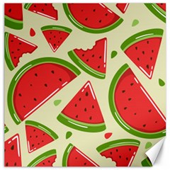 Cute Watermelon Seamless Pattern Canvas 20  X 20  by Simbadda