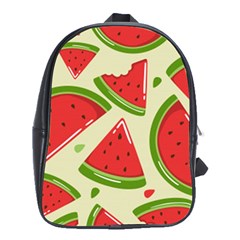 Cute Watermelon Seamless Pattern School Bag (xl)