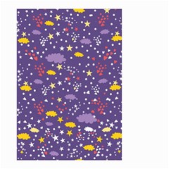 Pattern Cute Clouds Stars Small Garden Flag (Two Sides)
