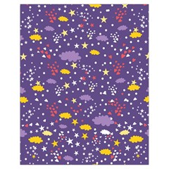 Pattern Cute Clouds Stars Drawstring Bag (Small)