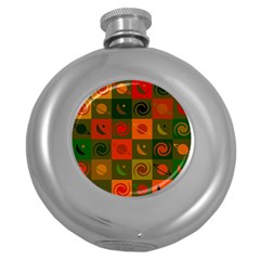 Space Pattern Multicolour Round Hip Flask (5 Oz) by Simbadda
