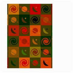 Space Pattern Multicolour Large Garden Flag (two Sides) by Simbadda