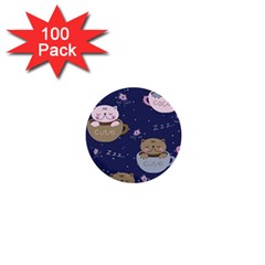 Cute Kittens Sleep Sweetly Mugs 1  Mini Buttons (100 Pack)  by Simbadda