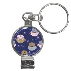 Cute Kittens Sleep Sweetly Mugs Nail Clippers Key Chain by Simbadda