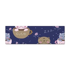 Cute Kittens Sleep Sweetly Mugs Sticker Bumper (10 Pack) by Simbadda