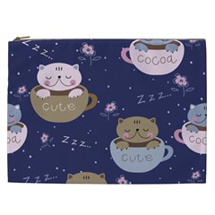 Cute Kittens Sleep Sweetly Mugs Cosmetic Bag (xxl) by Simbadda