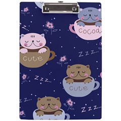 Cute Kittens Sleep Sweetly Mugs A4 Acrylic Clipboard by Simbadda