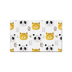 Seamless Pattern Cute Animals Sticker Rectangular (10 Pack)