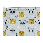 Seamless Pattern Cute Animals Cosmetic Bag (XL) Front