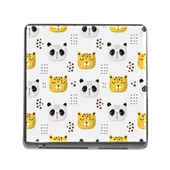 Seamless Pattern Cute Animals Memory Card Reader (square 5 Slot) by Simbadda